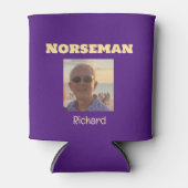 紫と金ゴールドのノーズマンカスタムの写真 缶クーラー (正面)