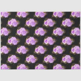 紫と金ゴールドのフローラシリーズデザイン18 薄葉紙