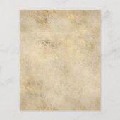 紫と金ゴールドのヴィンテージフローラ結婚の チラシ (裏面)