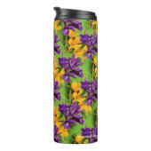 紫と金ゴールドの分野：アイリスとリレス タンブラー (回転右)