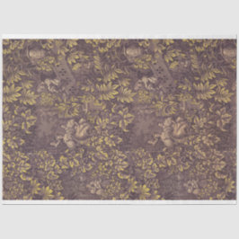 紫と金ゴールドの切り離し紙 薄葉紙