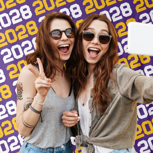 紫と金ゴールドの卒業の背景 タペストリー