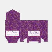 紫と金ゴールドの好意ボックス フェイバーボックス (折り畳みなし)