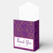 紫と金ゴールドの好意ボックス フェイバーボックス (オープン)