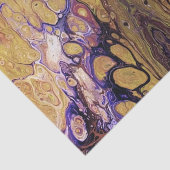 紫と金ゴールドの抽象芸術絵を描 薄葉紙 (詳細)