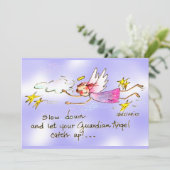 紫と金ゴールドの星の天使はスローダウン文字 シーズンカード (スタンド正面)