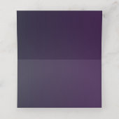 紫と金ゴールドの美学フローラ結婚のリターン追加 プレイスカード (内部開封)