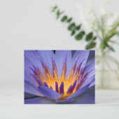紫と金ゴールドの花 ポストカード (スタンド正面)