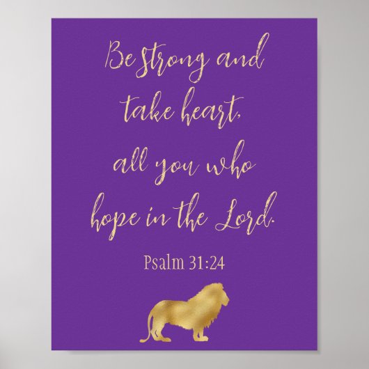 紫と金ゴールドの願い ポスター (正面)