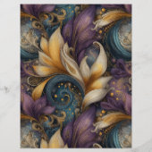 紫と金ゴールドの魅惑的なクリスタルの妖精 (裏面)