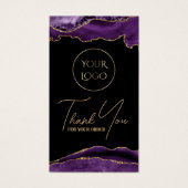 紫と金ゴールドのagateパッケージの挿入 (正面)