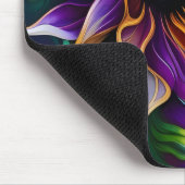 紫と金ゴールドひまわり マウスパッド (コーナー)