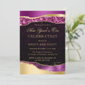 紫と金ゴールドグラムティアーズ大晦日 招待状 (スタンド正面)