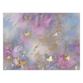 紫と金ゴールドグリッターストームファンタジー テーブルクロス (正面(横))