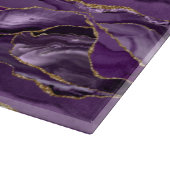 紫と金ゴールドグリッター カッティングボード (角)