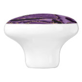 紫と金ゴールドグリッター セラミックノブ (側面)