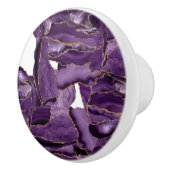 紫と金ゴールドグリッター セラミックノブ (右)