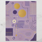 紫と金ゴールドスカンジナビア様式スクラップブック (正面)