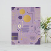 紫と金ゴールドスカンジナビア様式スクラップブック (スタンド正面)