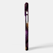 紫と金ゴールドバレンタイン愛ハート Case-Mate iPhoneケース (裏面 / 左)