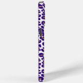 紫と金ゴールドヒョウのパターン Case-Mate iPhoneケース (裏面 / 右)