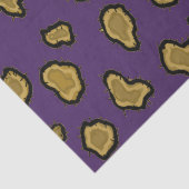 紫と金ゴールドヒョウ印刷 薄葉紙 (詳細)