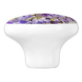 紫と金ゴールドフローラ セラミックノブ (側面)