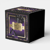 紫と金ゴールドメタリック – 00誕生日 | DIY文字 フェイバーボックス (裏面サイド)