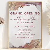 紫と金ゴールドモダンの液体水カラーインク チラシ