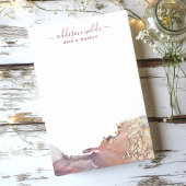 紫と金ゴールドモダンの液体水カラーインク ポストイット