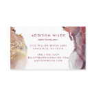 紫と金ゴールドモダンの液体水カラーインク