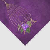 紫と金ゴールド動揺してグランジフローラ 薄葉紙 (詳細)