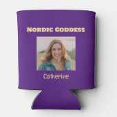紫と金ゴールド北欧の女神カスタムの写真 缶クーラー (裏面)
