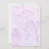 紫と金ゴールド幾何学蝶バプテスムインビタ 招待状 (裏面)