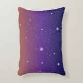 紫と金ゴールド星空 アクセントクッション (正面(垂直))