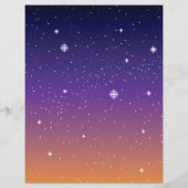 紫と金ゴールド星空 チラシ (裏面)