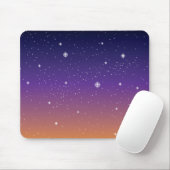 紫と金ゴールド星空 マウスパッド (マウス)