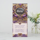 紫と金ゴールド結婚のメニュー メニュー (スタンド正面)