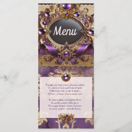 紫と金ゴールド結婚のメニュー メニュー