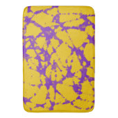 紫と金ゴールド絞り染め バスマット (正面縦)