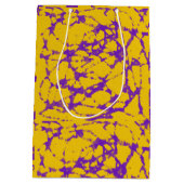 紫と金ゴールド絞り染め ミディアムペーパーバッグ (裏面)