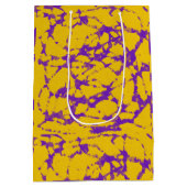 紫と金ゴールド絞り染め ミディアムペーパーバッグ (裏面)