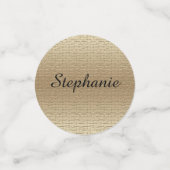 紫と金ゴールド90番目の誕生日テーブルの装飾 コンフェッティ (スモール正面)