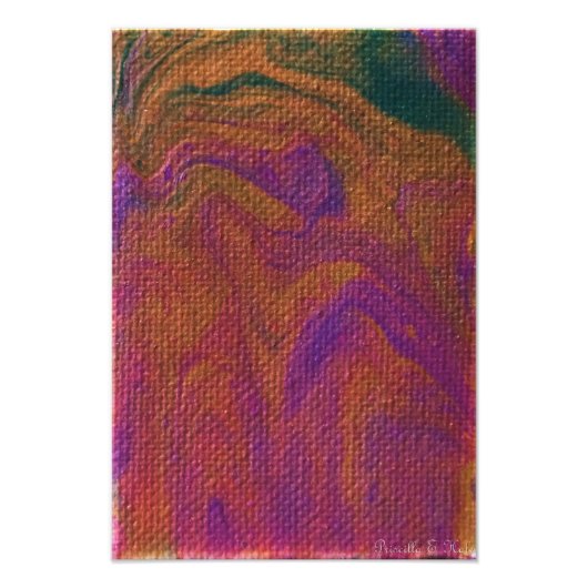 紫と金ゴールド フォトプリント            (正面)