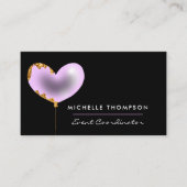 紫と金ゴールド 名刺 (正面)