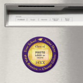 紫と金ゴールド、安いクラスの懇親会ギフト、 マグネット (インサイチュ (食洗機))