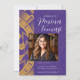 紫と金ゴールド 招待状