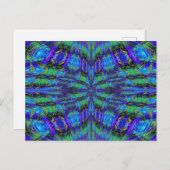 紫と金ゴールドNASMA 10 ポストカード (正面/裏面)