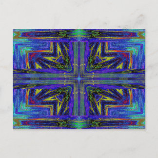 紫と金ゴールドNASMA 11 ポストカード