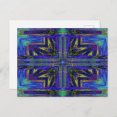 紫と金ゴールドNASMA 11 ポストカード (正面/裏面)